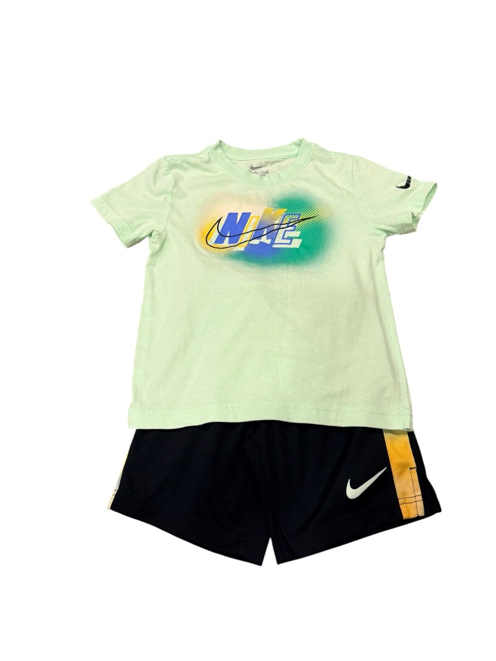 Nike Boys Shorts Graphic Tee Set Swoosh Logo Size 6